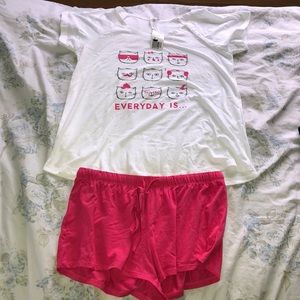 Forever 21 Cat Pajamas Brand New